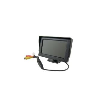 Monitor Schermo A Colori 4,3" TFT LCD  PER Auto Retrovisore KIT RETROMARCIA VCR