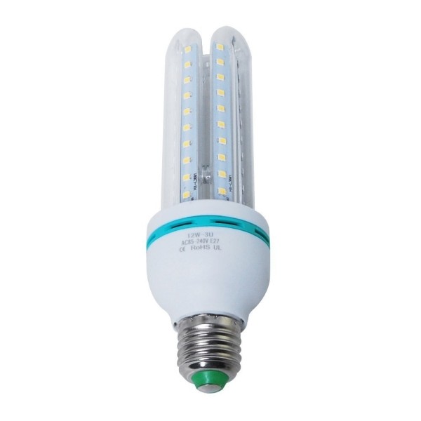 LAMPADINA LAMPADA TUBO LED LUCE BIANCA FREDDA E27 RISPARMIO ENERGETICO 3U 12W