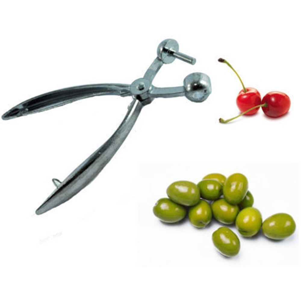 Imperdibile snocciolatore in alluminio per olive ciliegie levanocciolo  manuale