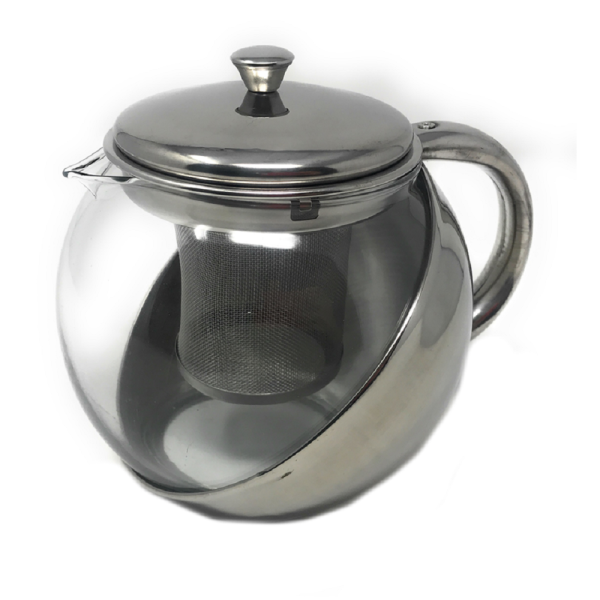 Idea Regalo con Filtro per tè Sfuso 1100 ml amapodo Teiera in Vetro con infusore e Coperchio 
