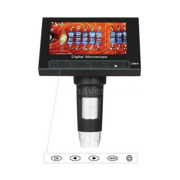 Yao Microscopio USB 3 in 1 Ingranditore per Fotocamera con Zoom dellendoscopio 1000X con 8 LED Neri 