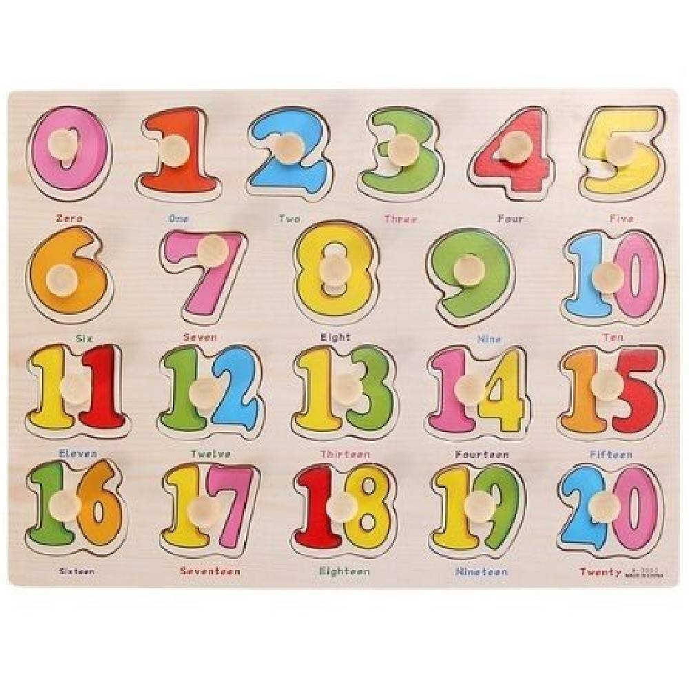 Colorati Giocattolo Educativo Talpa In Legno Puzzle/Puzzle Con Numeri & Lettere 