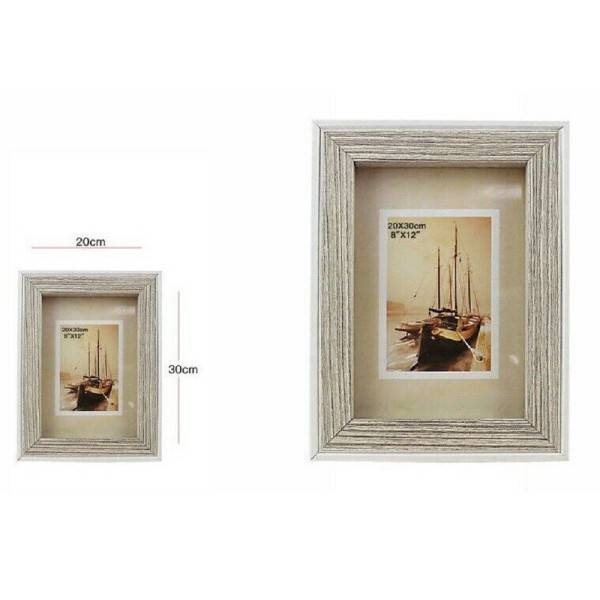 Yastouay Cornice portafoto magnetica in legno 21 cm cornice in legno con potenti magneti integrati per appendere foto cornice in legno di quercia dipinti formato A4 