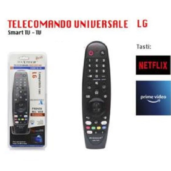 TELECOMANDO UNIVERSALE COMPATIBILE LG PER SMART TV CON TASTO