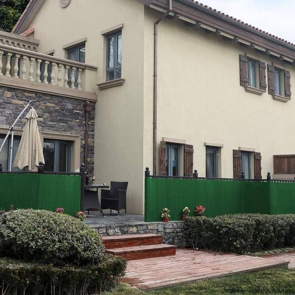 Verde jarolift Canniccio PVC Recinzione Paravista per Giardino Simile a RAL 6005 Balcone e Terrazza 80 x 400 cm 