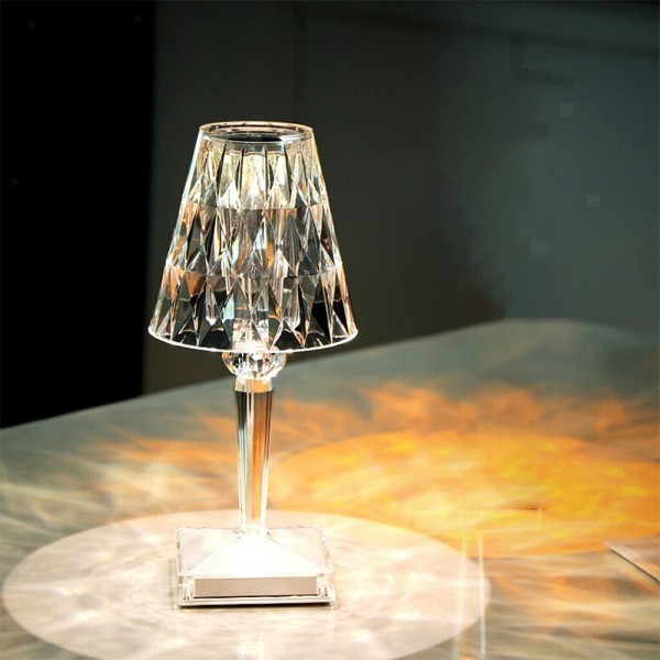 Trade Shop - Lampada Vintage Da Tavolo A Led Ricaricabile Usb Lume Luce  Calda Per Bar Locali