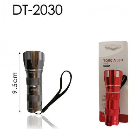 Trade Shop - Mini Torcia Luce Led Tascabile Portatile Resistente Per  Campeggio Casa Dt-2136