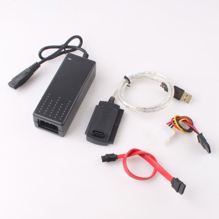 CAVO ADATTATORE IDE SATA USB 2.0 SUPPORTA HD HARD DSIK 2.5 3.5 ALIMENTATORE