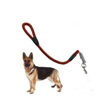 Guinzaglio per cani in corda nylon resistente con moschettone in metallo 80 cm