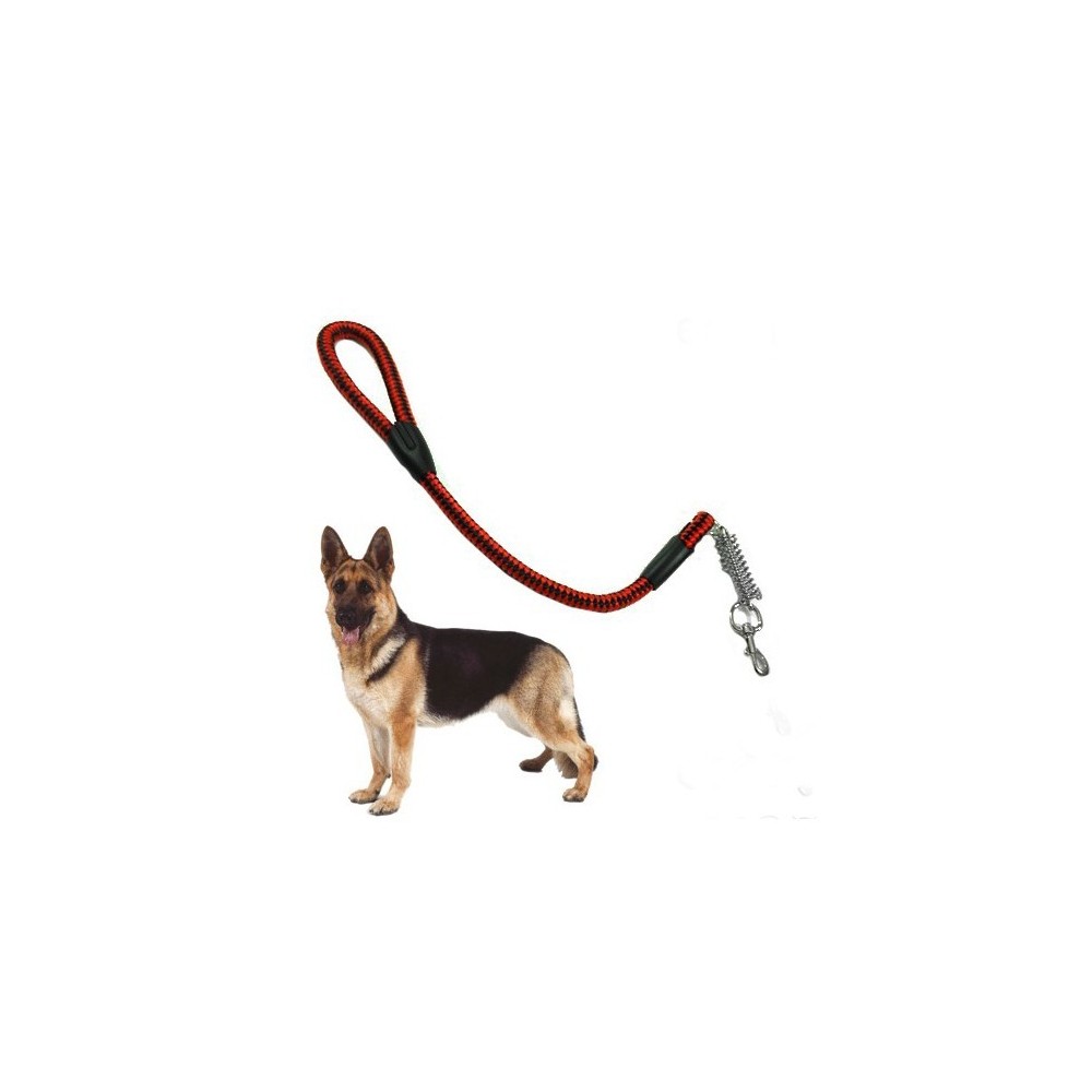 Guinzaglio per cani in corda nylon resistente con moschettone in metallo 80 cm