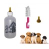 Biberon per cuccioli cane e gatto 120ml con doppia tettarella e spazzola pulizia