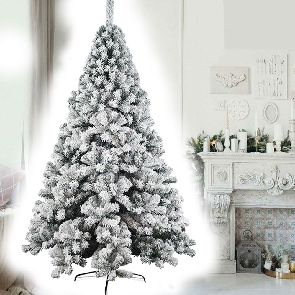 XONE Albero di Natale Innevato 180cm Super Folto e Realistico Pino Altissima qualità con Neve Ottima resa 