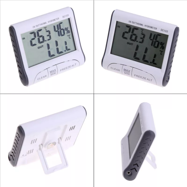 1/2/3 Pack Termometro interno, misuratore di umidità Igrometro