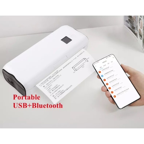 Mini stampante portatile Stampanti termiche Bluetooth Mini stampante per  telefono cellulare Stampante per ricevute da 58 mm Carte da stampa per