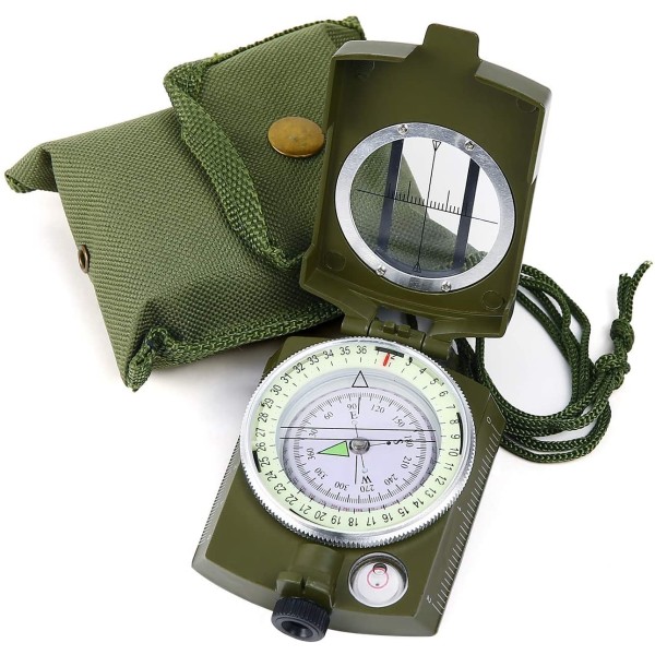 NUOVO Esercito Militare portatile all'aperto Campeggio Trekking Bussola Tascabile strumento di navigazione 