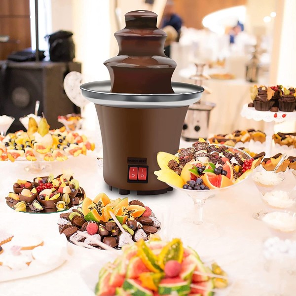 Huanyu 4-tier fontana di cioccolato grandi set di fonduta per il cioccolato  Fontana elettrica di cioccolato macchina di fonduta di cioccolato set per  nozze di partito e compleanno : : Casa e