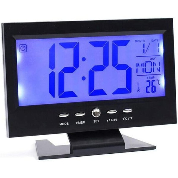 Mini orologio da tavolo digitale LCD da tavolo con cruscotto orologio  elettronico per Desktop Home Office orologio da tavolo silenzioso
