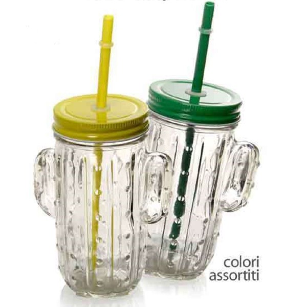 Bicchiere Sippy in vetro con bicchiere da caffè ghiacciato in cannuccia