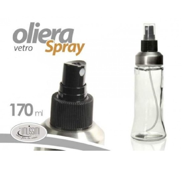 Trade Shop - Dispenser Dosatore Spray Per Olio Aceto Da Cucina Oliera  Alimenti Cibo 225ml