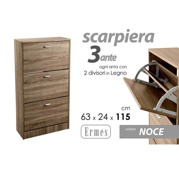 Trade Shop - Scarpiera In Metallo Plastica 4 Livelli 57x26x83cm Salvaspazio Porta  Scarpe Casa