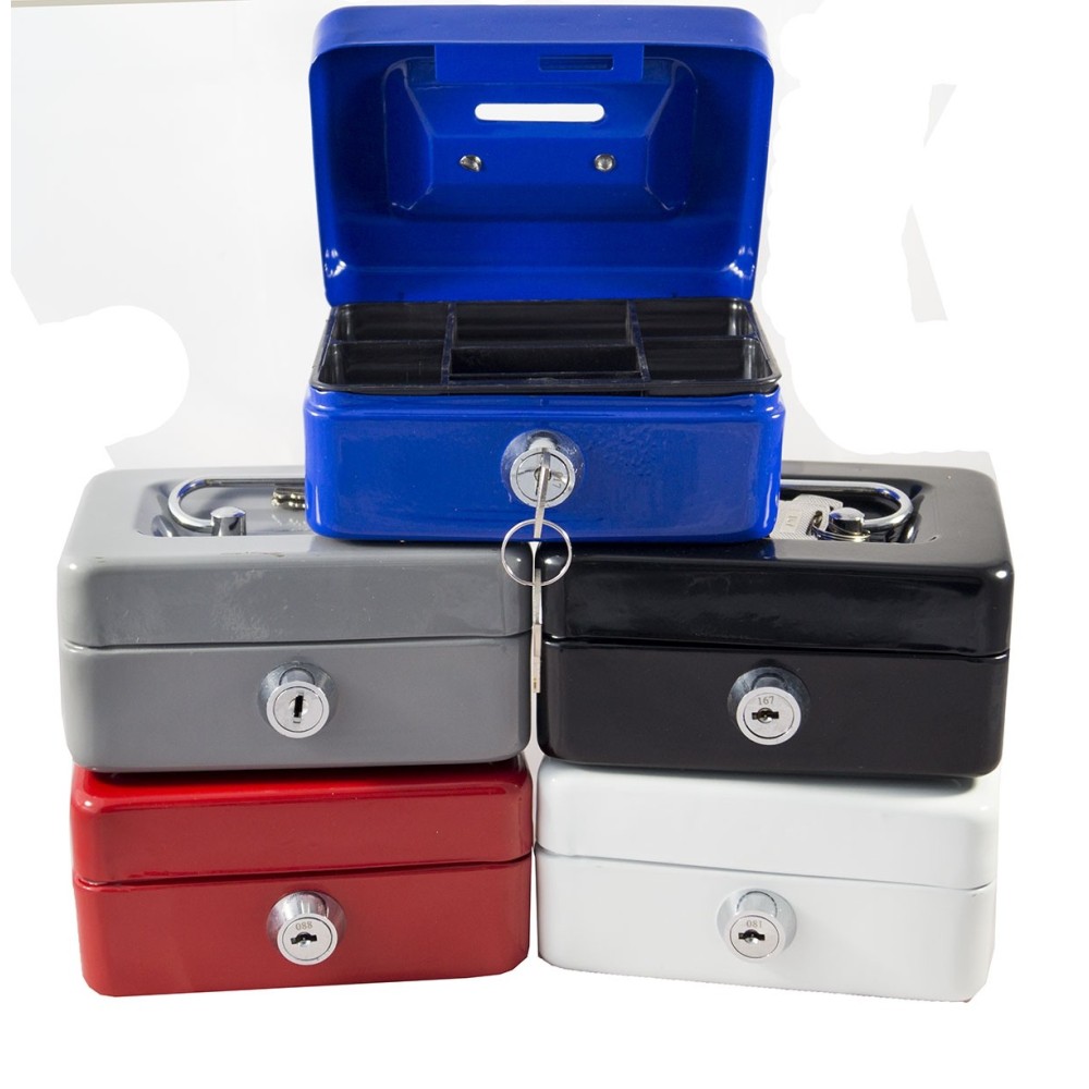 dimensioni 23,5 x 15,5 x 5,5 cm rosso Premium libro cassaforte cassetta portavalori con 2 chiavi 