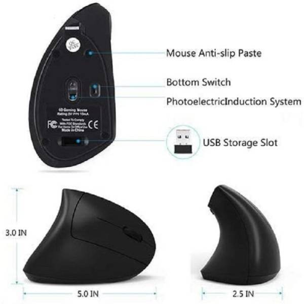 Anker Mouse Verticale Wireless - Mouse Senza Fili Con Impugnatura