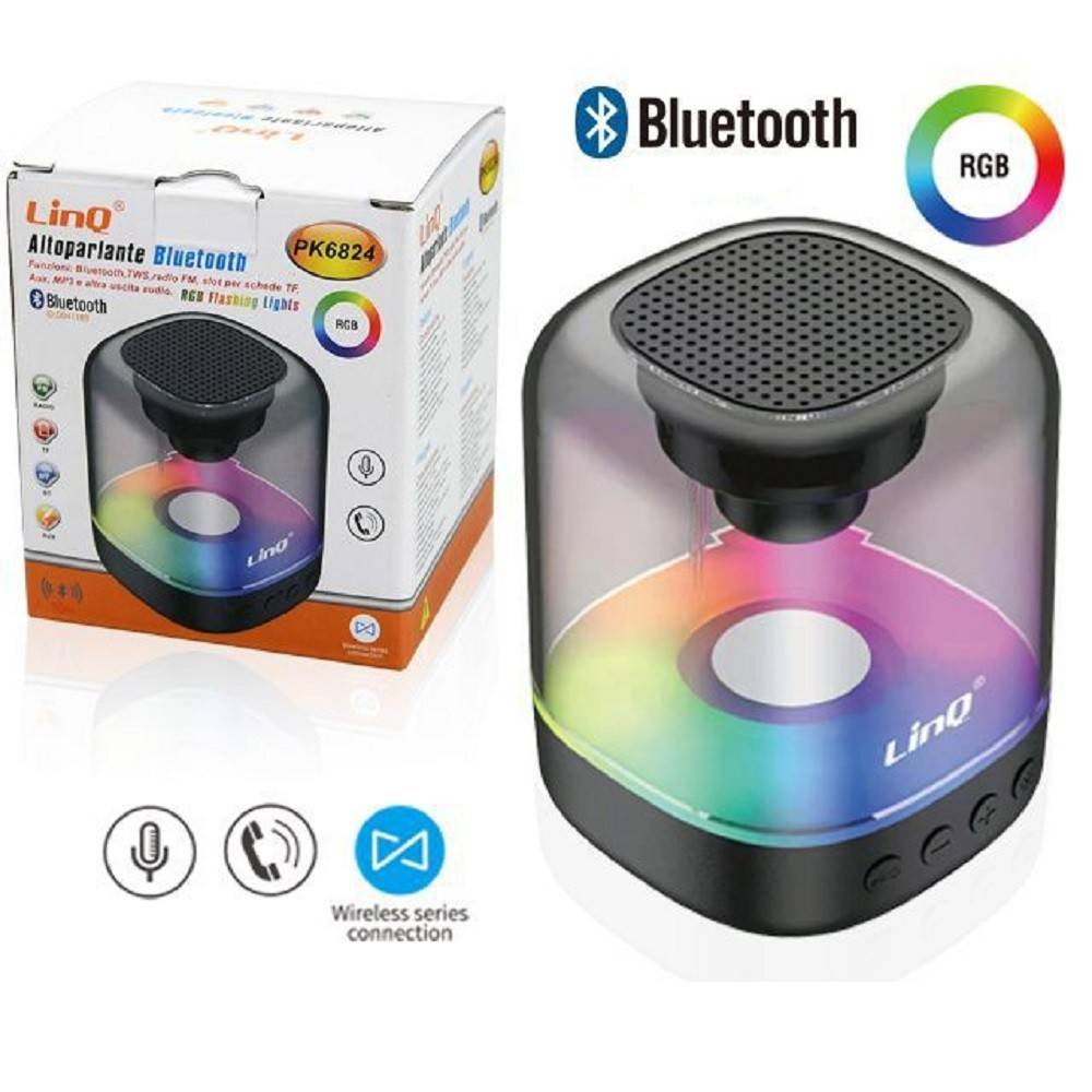 Scatola audio e caricabatterie RGB - Sveglia Altoparlante wireless  Bluetooth