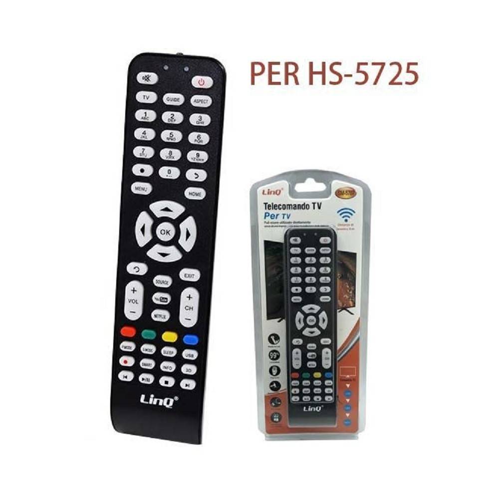 TELECOMANDO PER TV HISENSE LED LCD HS-5725 UNIVERSAL REMOTE CONTROL