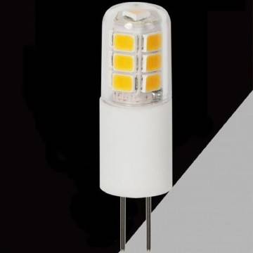 Lampadina LED G4 Bi-Pin 2W piatta 12V-DC/AC Temperatura di colore Bianco  Caldo