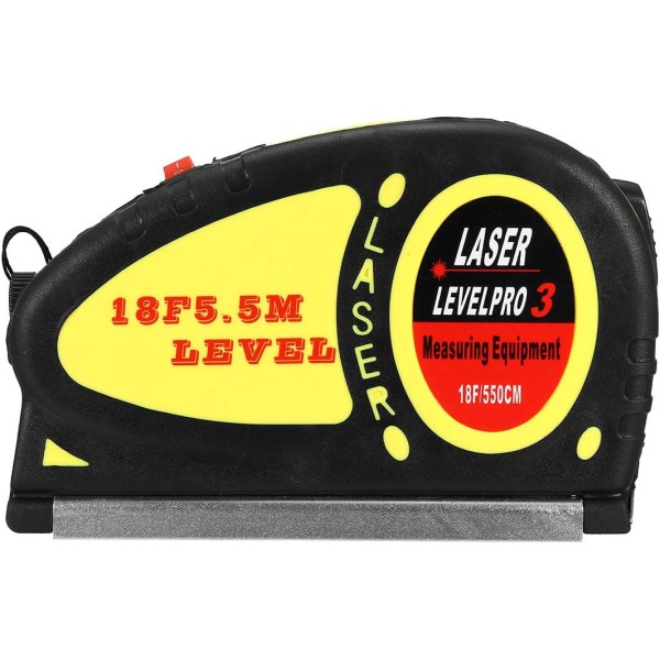 Livella a bolla Laser con metro a nastro e linea incrociata, righelli  Standard e metrici regolati strumento di linea a livello Laser