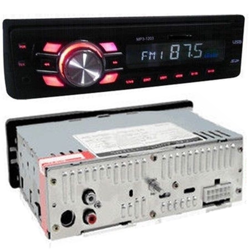 autoradio stereo per auto lettore mp3 usb sd aux con frontalino estraibile  1203