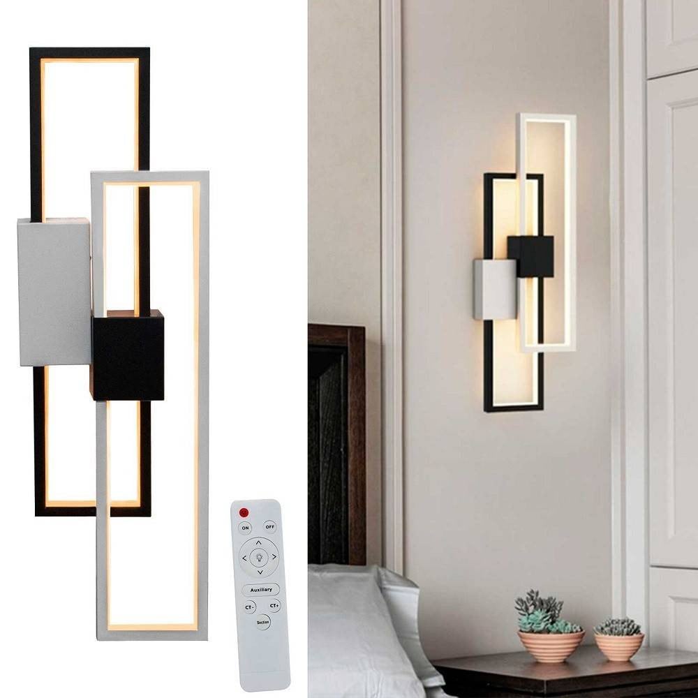 Applique Da Parete LED Osairous - Dimmerabile, 3 Colori (3000K/4500K/6500K), Design In Legno, Per Camera, Corridoio, Scale