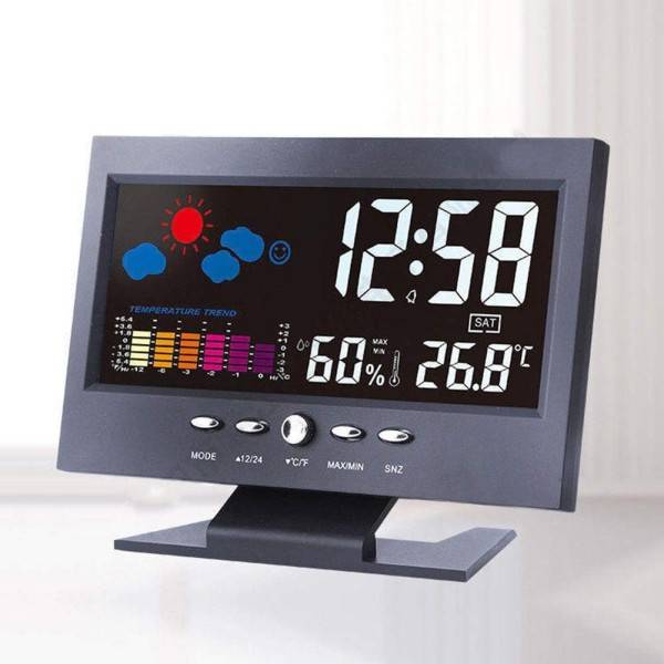 Acquista Temperatura e calendario Funzione snooze Sveglia digitale a LED  Sveglia luminosa Orologio da tavolo per la casa Orologio elettronico  intelligente