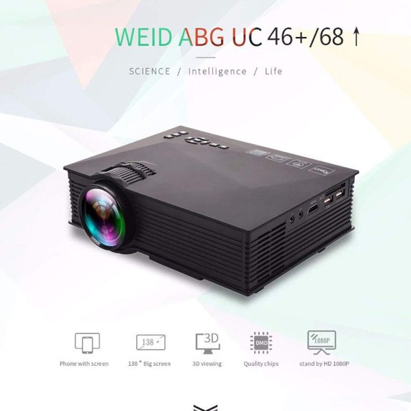 Videoproiettore Portatile Ad Alta Definizione Hd Lettore Multimediale  Q-hd4800 