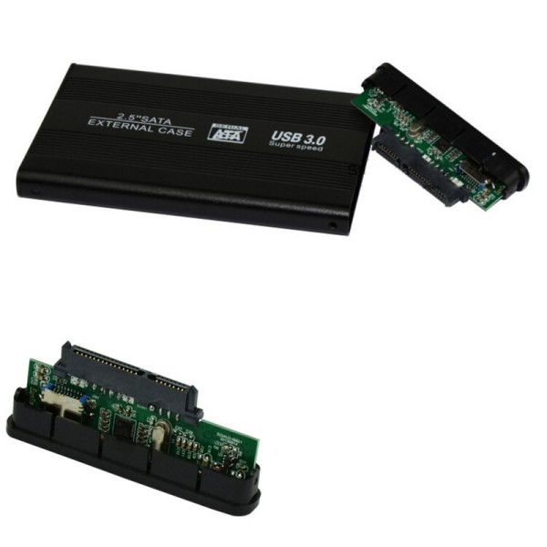 CASE BOX SLIM ESTERNO PER HARDISK HARD DISK HD 2.5" SATA USB 3.0 HDD 2,5"