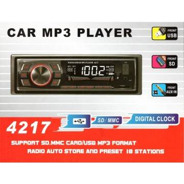 STEREO AUTO BLUETOOTH AUTORADIO FM MP3 USB SD AUX SD CARD VIVAVOCE 45WX4 4217