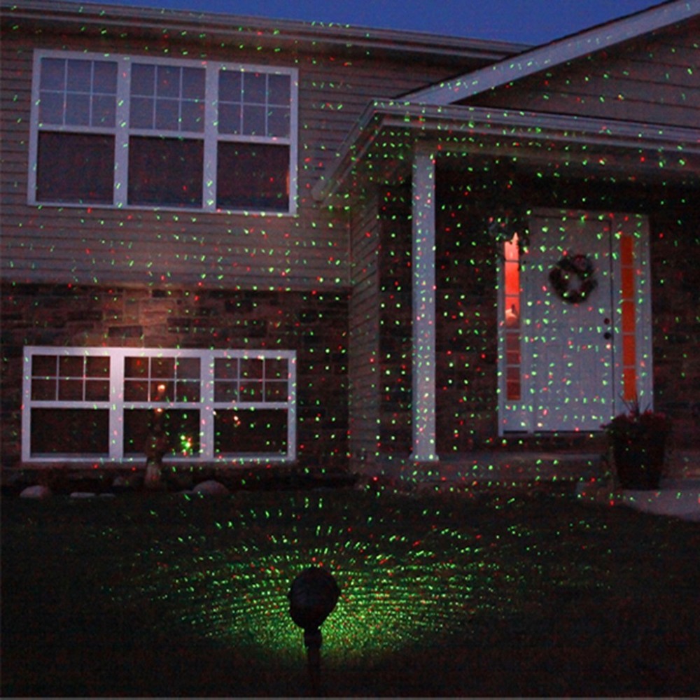 Proiettore Luci Natale Giardino.Proiettore Luci Laser Da Esterno Su Picchetto Fantasia Punti Addobbo Natale