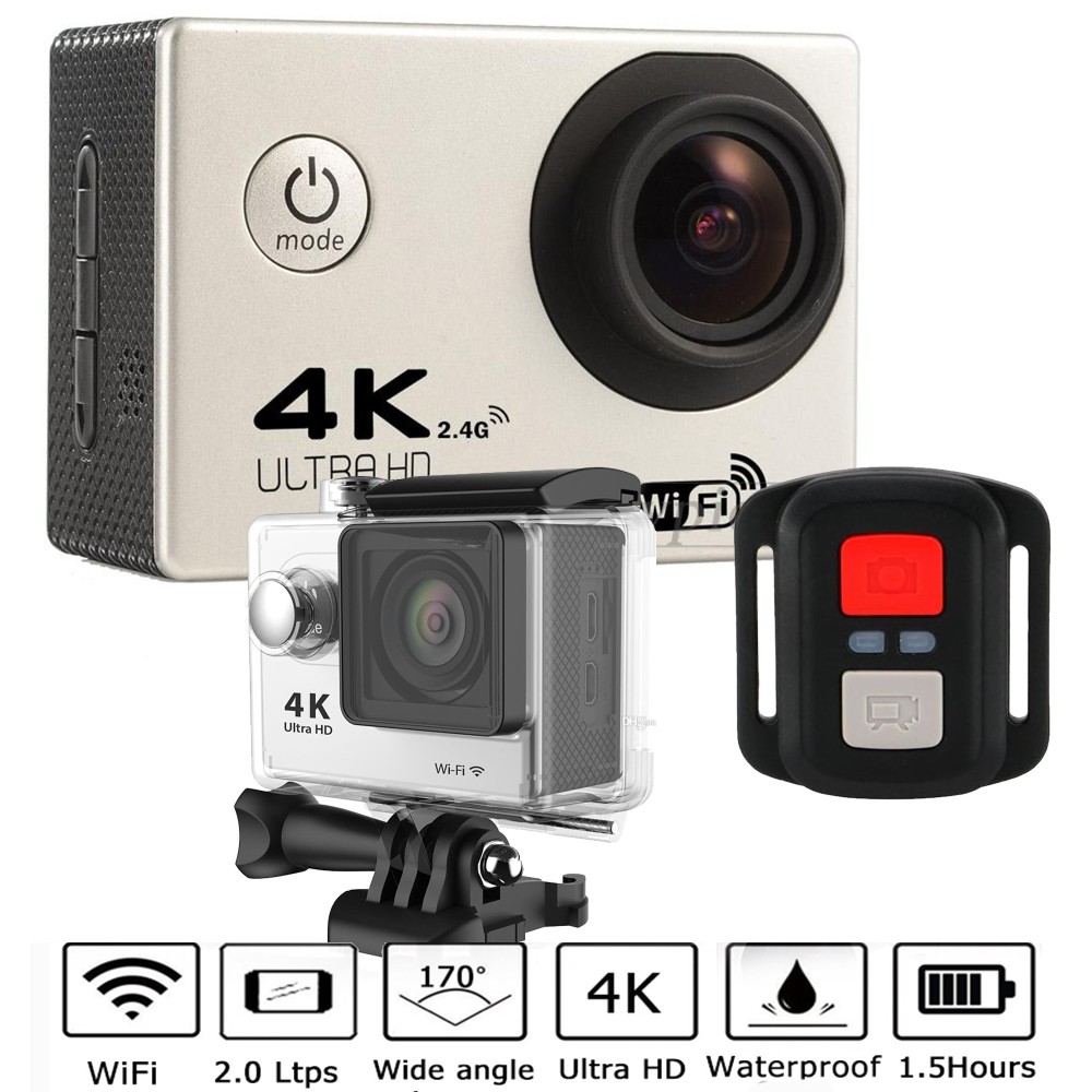 Kamera mit Fernbedienung 4K Ultra HD WLAN ProCam Sport Action-Cam 16 MP 