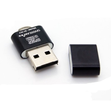 LETTORE DI MEMORIA MEMORY CARD READER USB 2.0 T-FLASH ADATTATORE PER PC NOTEBOOK