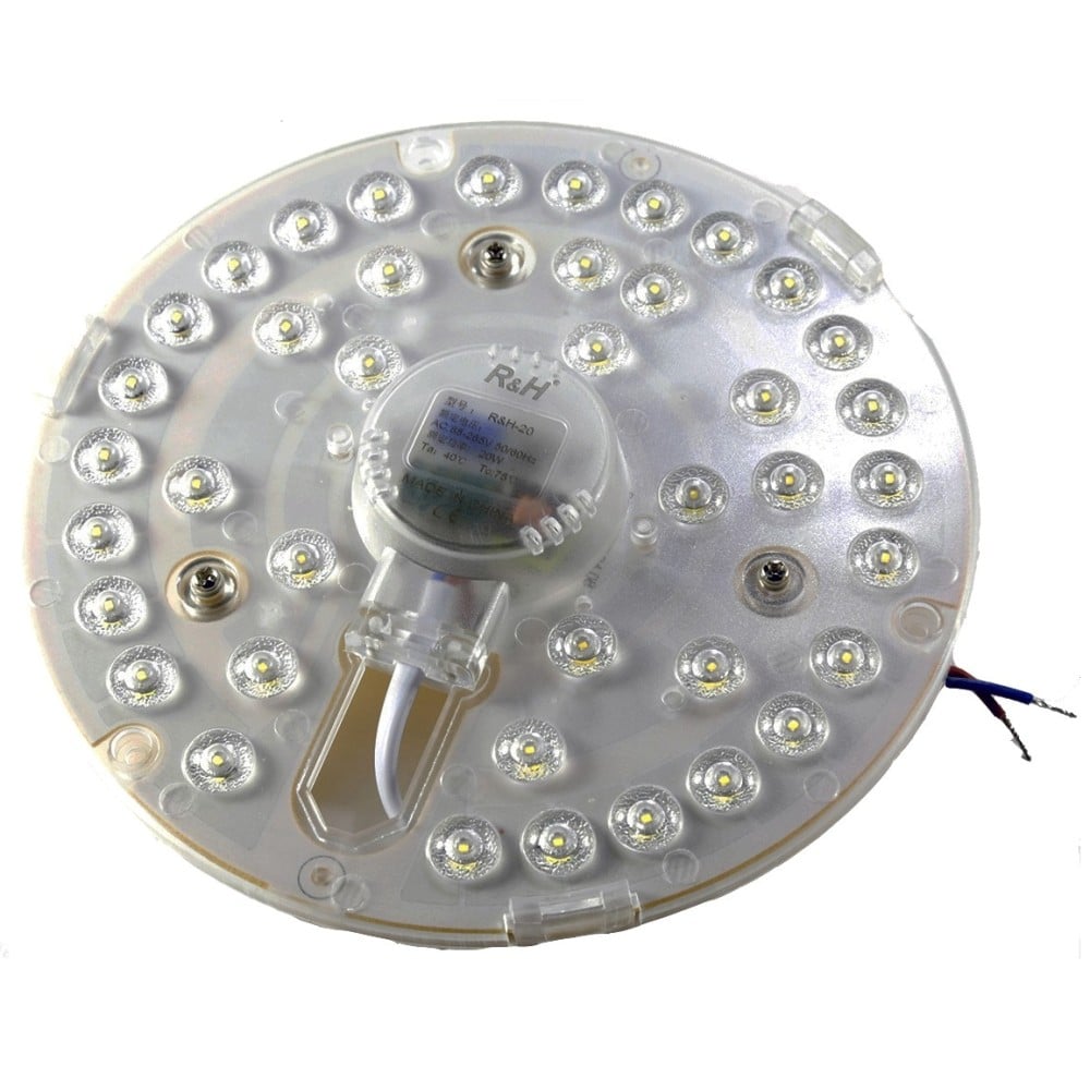 PLAFONIERA LAMPADA A 40 LED SMD 20W ROTONDA PER CONVERSIONE LUCE NEON CIRCOLARE