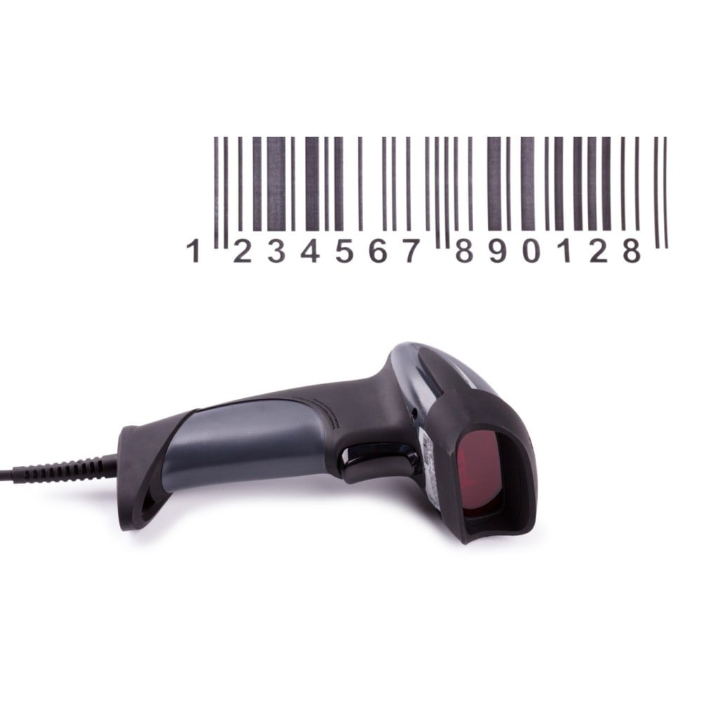 PISTOLA LASER USB BAR CODE LETTORE DI CODICE A BARRE BARCODE READER SCANNER