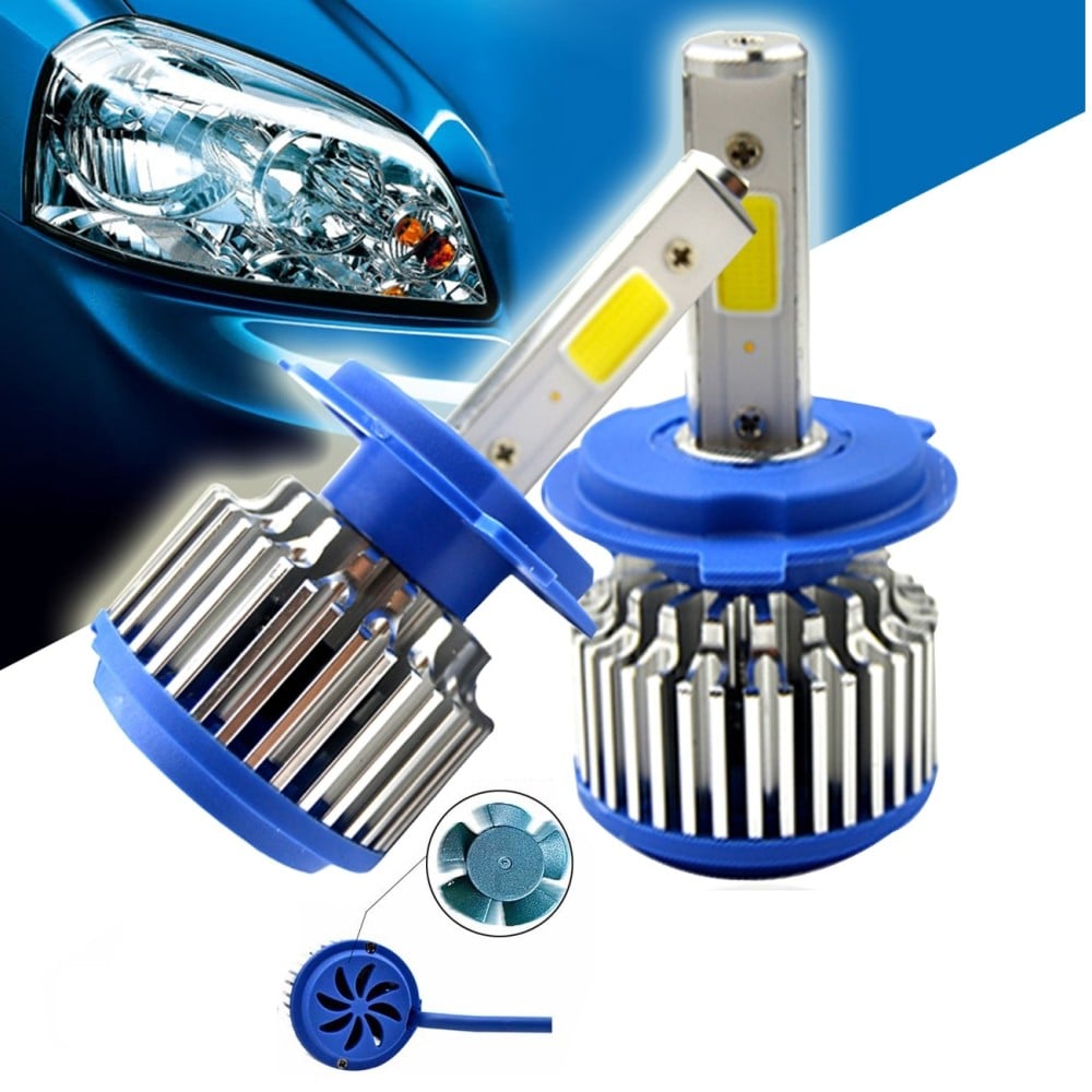 KIT H7 LAMPADE A LED CREE FULL LED 2600 LUMEN 6000K 24W IP68 LED CREE COB 360°