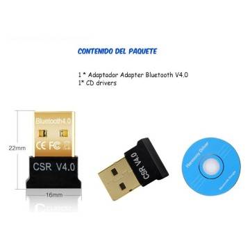 MINI BLUETOOTH CSR V4.0 ADATTATORE DONGLE USB BL-V40