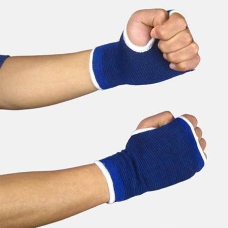 Guanti supporto per mani palmari 2 pezzi elastici morbidi colore blu