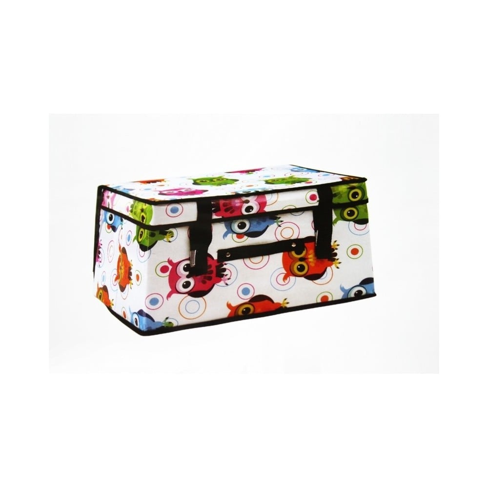 BOX SCATOLA PORTA BIANCHERIA ABITI OGGETTI 50x40x30 CM CONTENITORE SALVASPAZIO