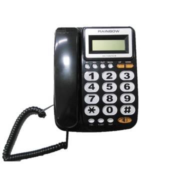 TELEFONO CON TASTI GRANDI VIVACE DISPLAY LCD EXTRA LARGE RAINBOW T2025CID NERO