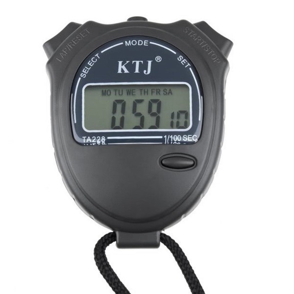 OFKPO Sport Cronometro con LCD Portatile del Cronometro Allarme 