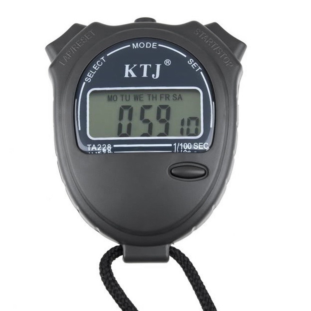 LCD Digitale Cronometro Timer Orologio Chronograph Conta Sport Attrezzo Nuoto 
