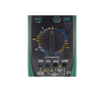 MULTIMETRO DIGITALE TESTER PROFESSIONALE VOLT AMPERE VOLTMETRO 20A LCD VC2101