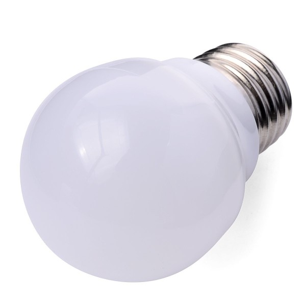 10X E27 3W LED lampada led globo lampadina con copertura in vetro bianco caldo